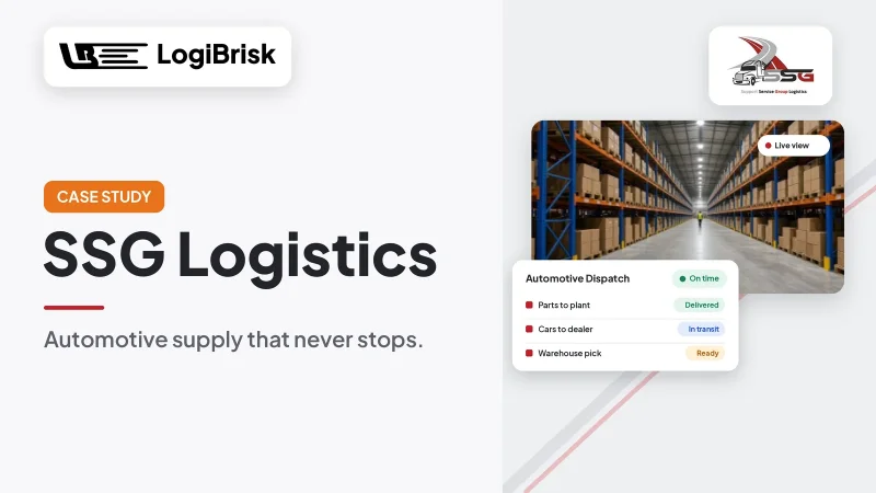 SSG Logistics case study - LogiBrisk TMS